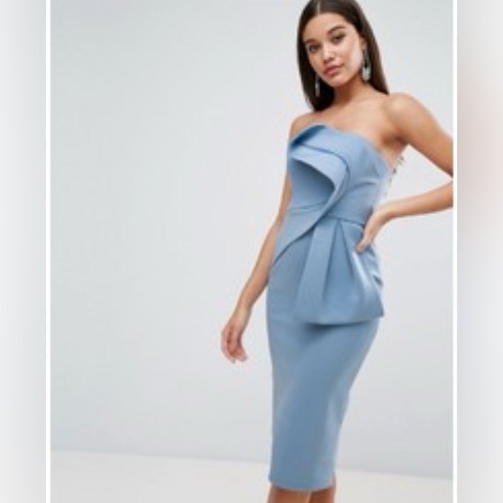 ASOS Petite Blue Midi Dress